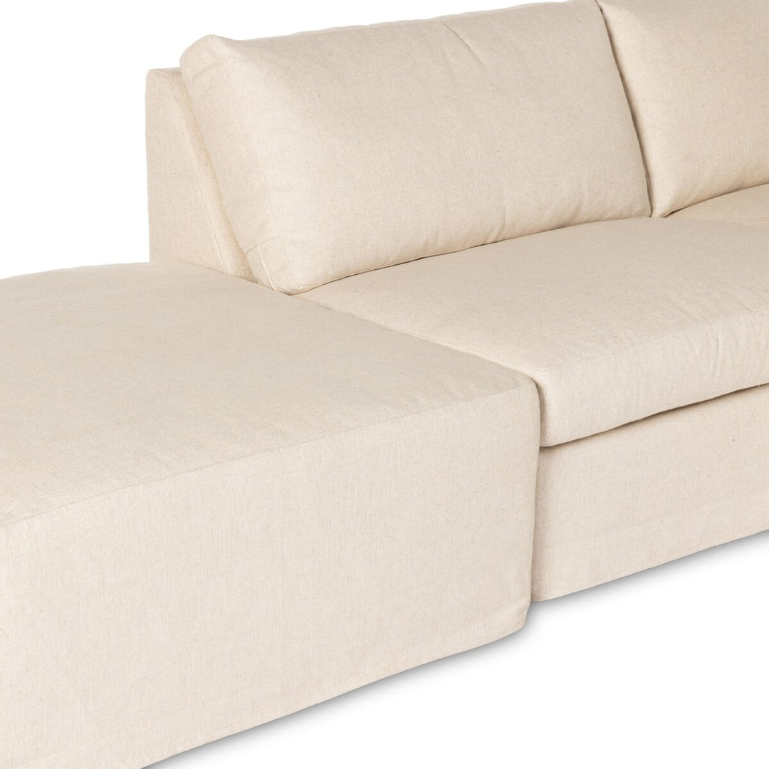 Fairview 4-Piece Slipcover Sectional - Right Arm Facing W/ Ottoman