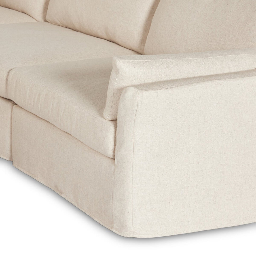 Fairview 8-Piece Slipcover Sofa Sectional - W/ Ottoman