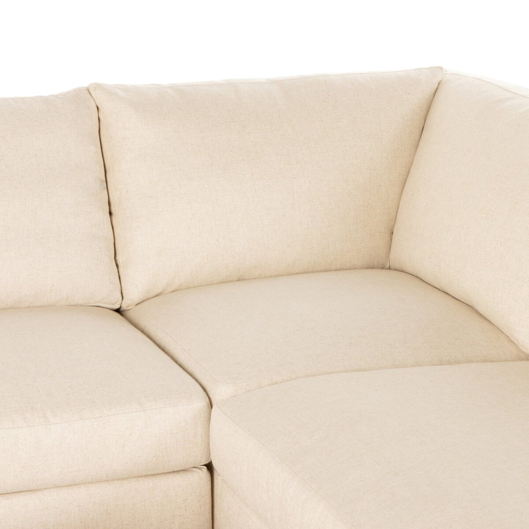 Fairview 8-Piece Slipcover Sofa Sectional - W/ Ottoman