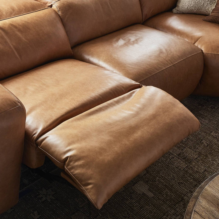 Carter Power Recliner 5-Piece Sectional - Sonoma Butterscotch