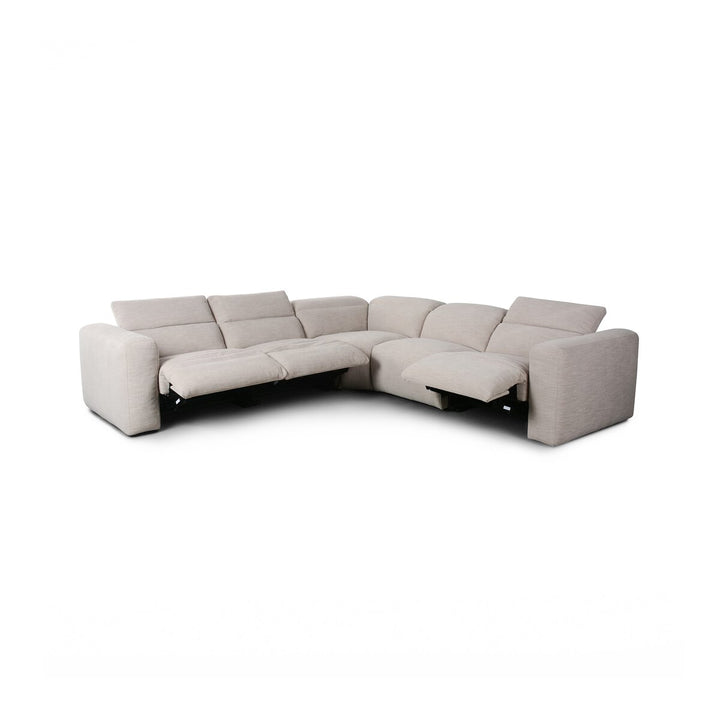 Radley Power Recliner 5-Piece Sectional - Laken Stone