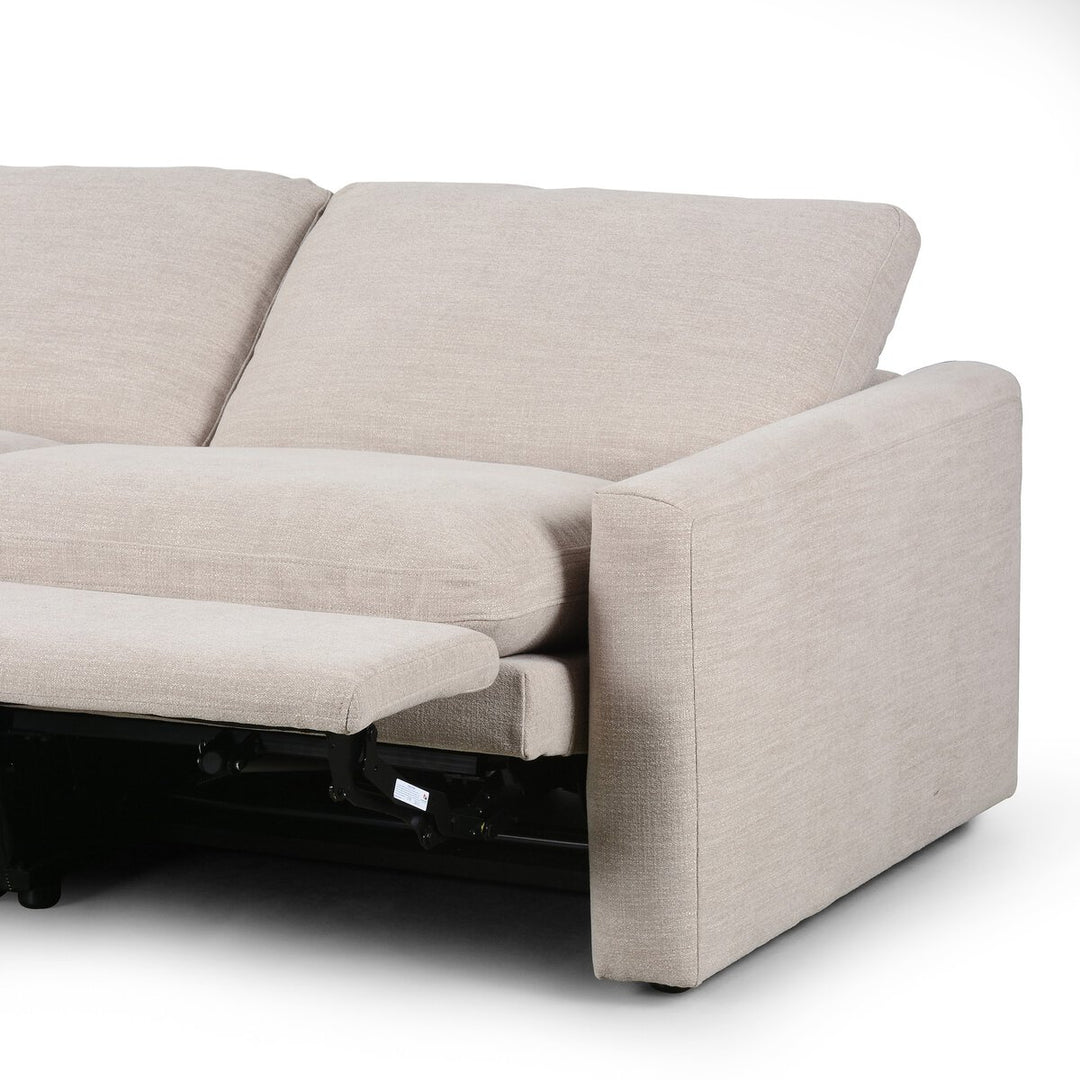 Miller Power Recliner 3-Piece Sectional - Laken Stone - 111"