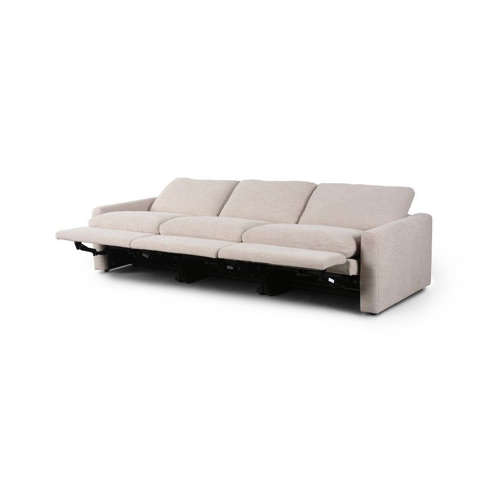 Sectionals: Recliners Miller Power Recliner 3-Piece Sectional - Laken Stone - 111"