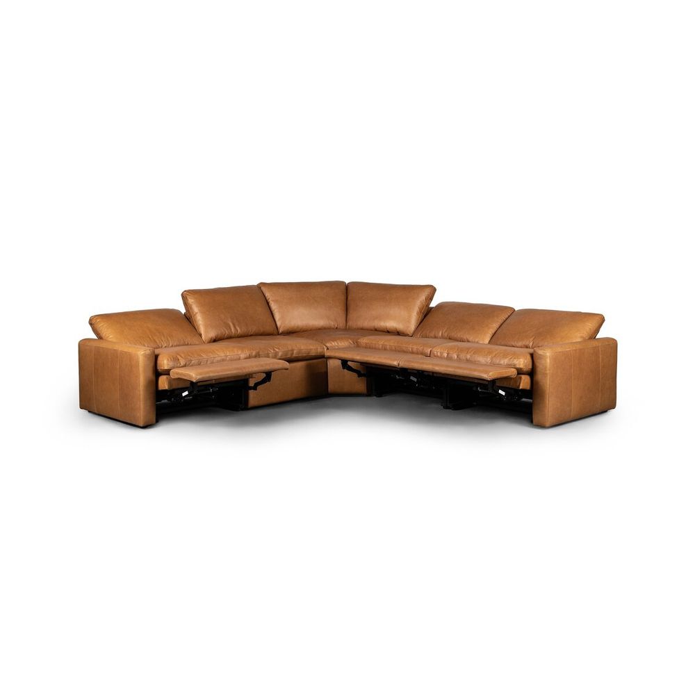 Sectionals: Recliners Miller Power Recliner 5pc Sectional - Sonoma Butterscotch