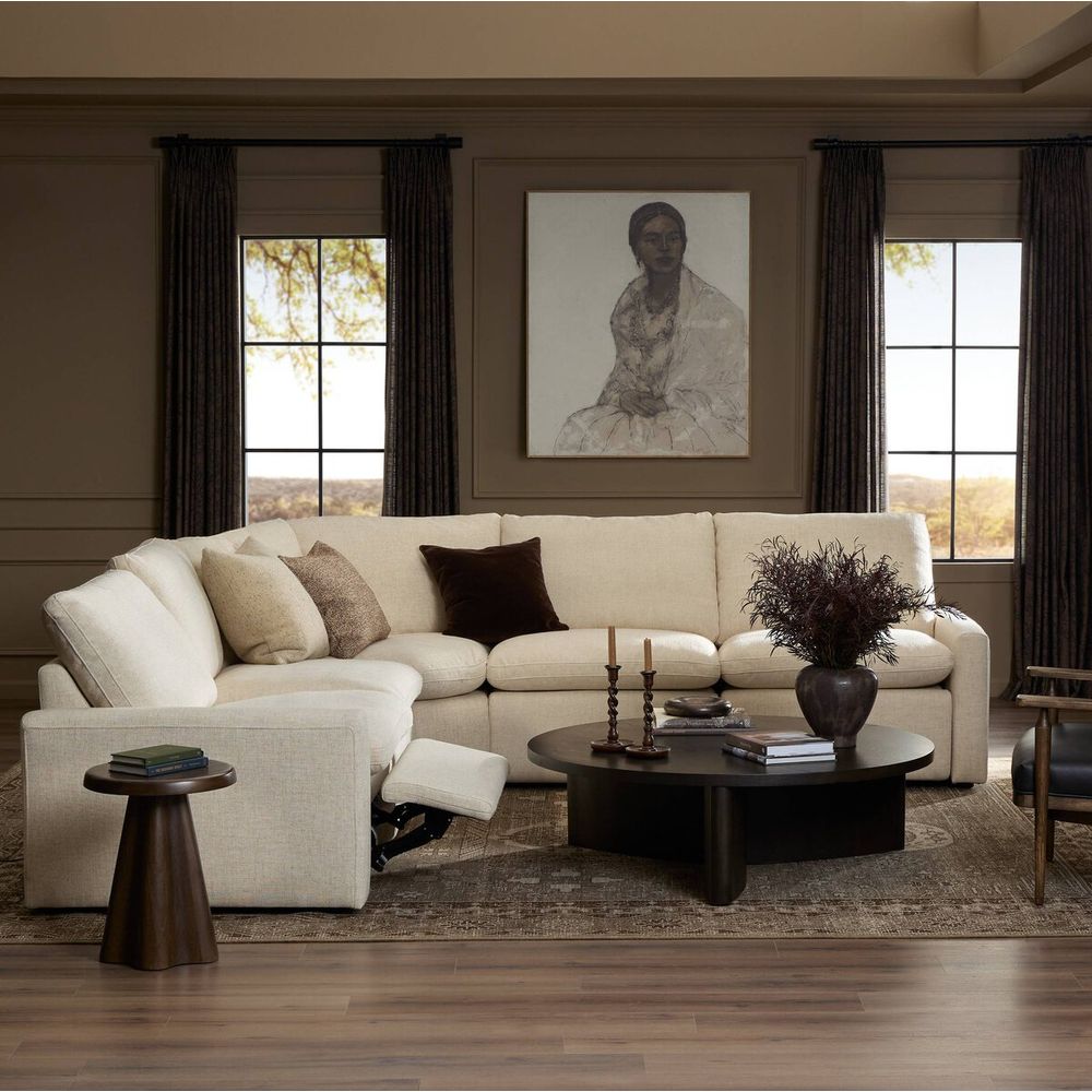 Miller Power Recliner 5pc Sectional - Antigo Natural