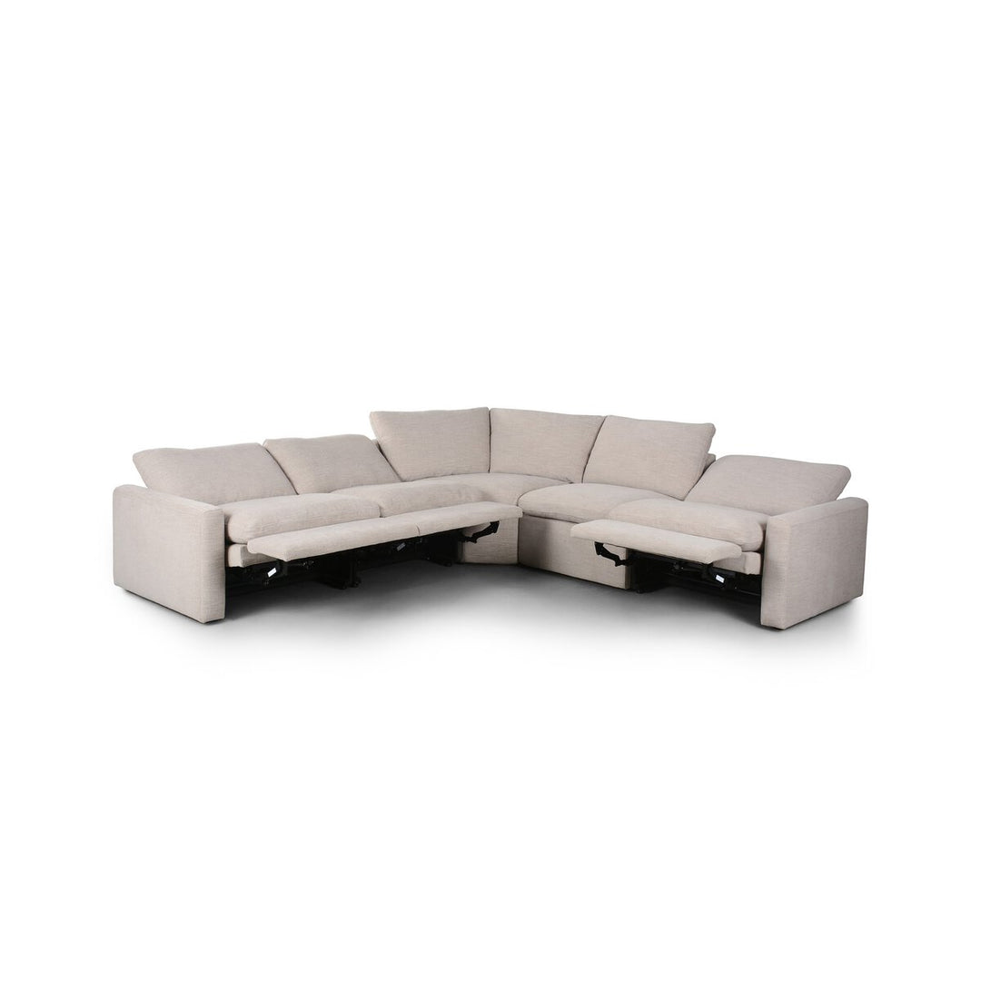 Miller Power Recliner 5-Piece Sectional - Laken Stone