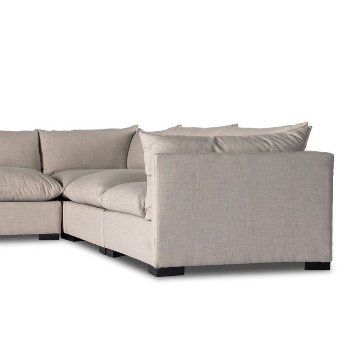 Edgewood 5-Piece Sectional - Raf W/ Ottoman - Bennett Moon