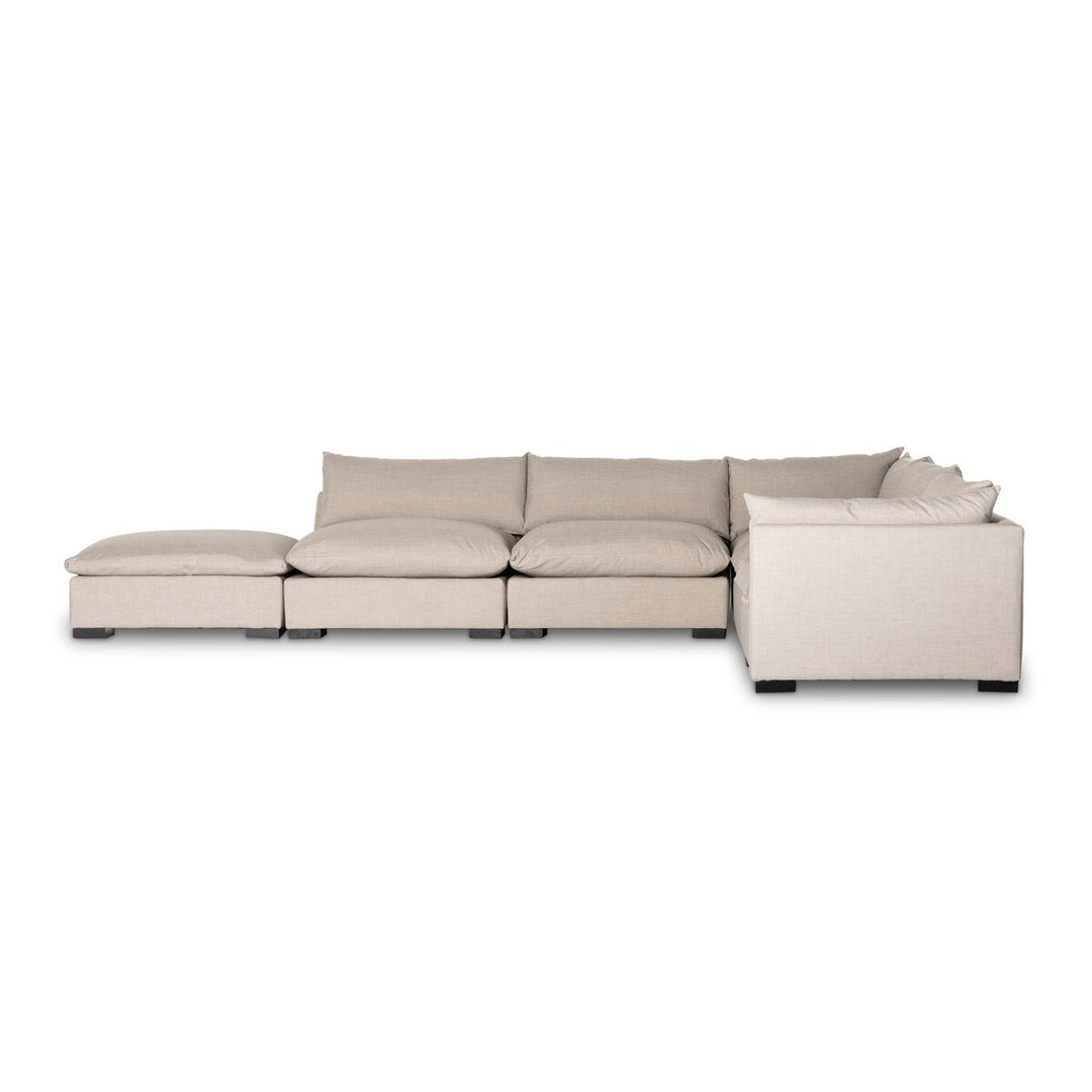 Edgewood 5-Piece Sectional - Raf W/ Ottoman - Bennett Moon