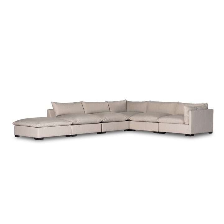 Edgewood 5-Piece Sectional - Raf W/ Ottoman - Bennett Moon