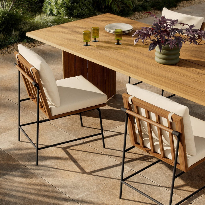 Rhodes Outdoor Dining Chair - Natural Teak