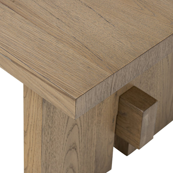 Lucas End Table - Rubbed Light Oak