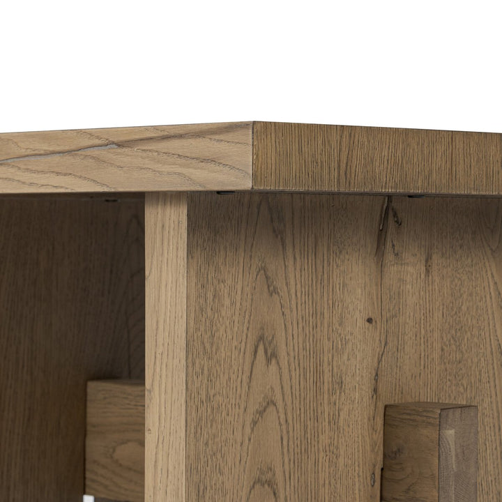 Lucas End Table - Rubbed Light Oak