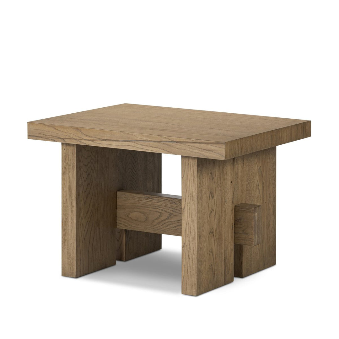 Lucas End Table - Rubbed Light Oak