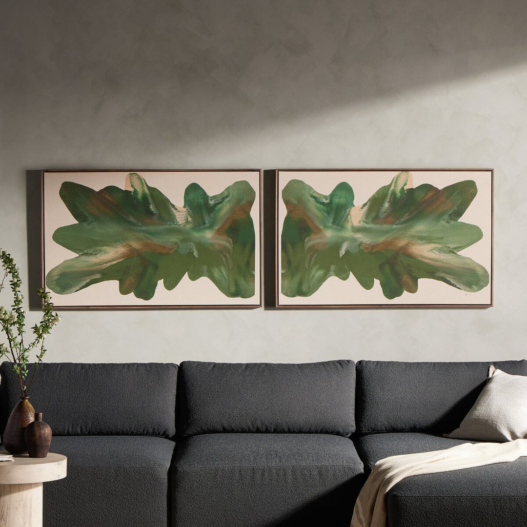 Rorschach Forrest Diptych By Orfeo Quagliata