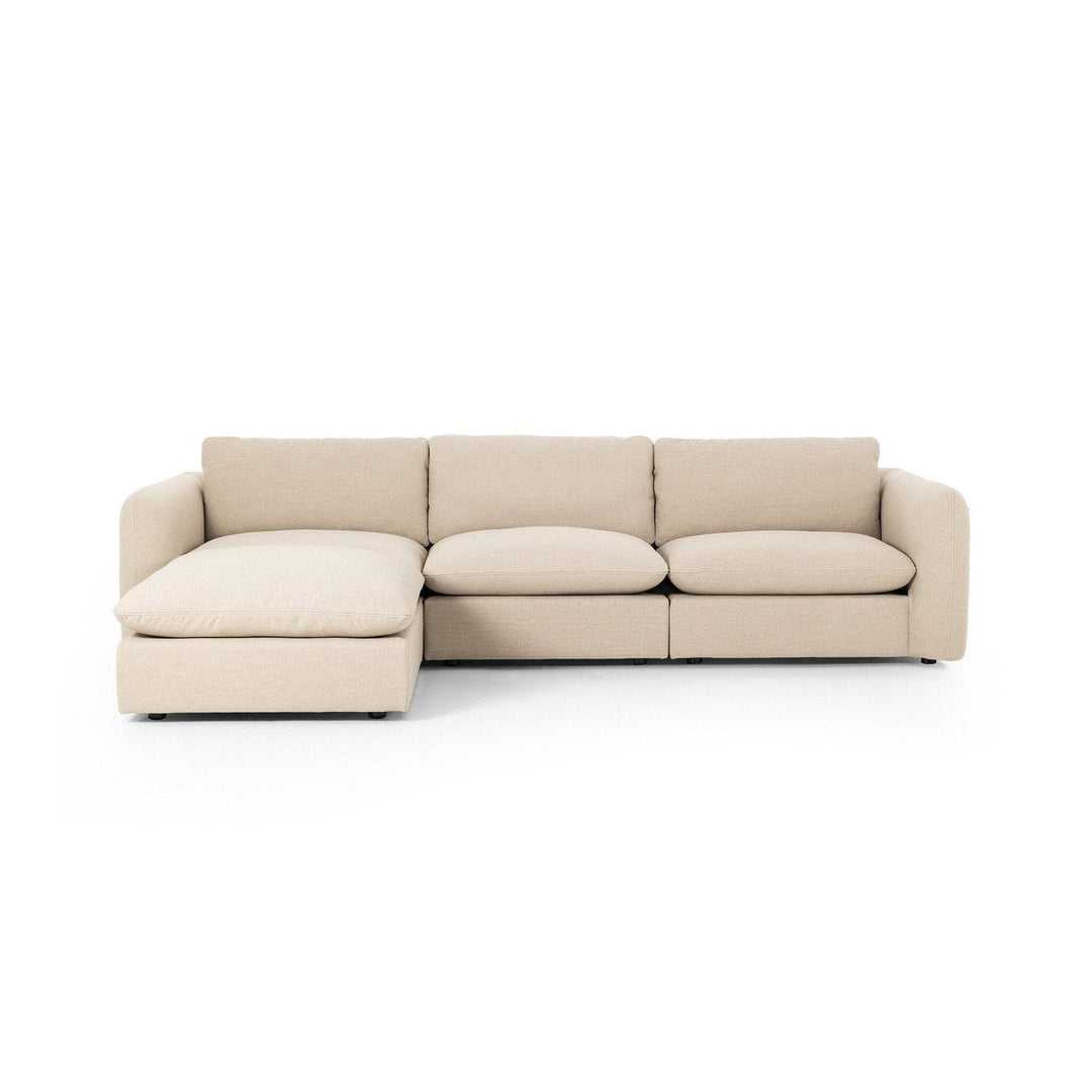 Franklin 3-Piece Sectional - Antwerp Taupe - W/ Ottoman