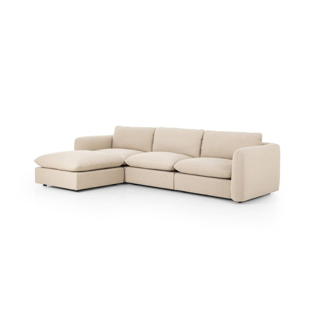 Franklin 3-Piece Sectional - Antwerp Taupe - W/ Ottoman