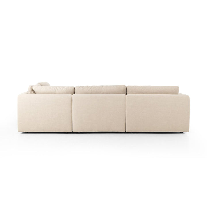 Ingrid 4-Piece Sectional W/ Ottoman - Left Arm Facing - Antwerp Taupe