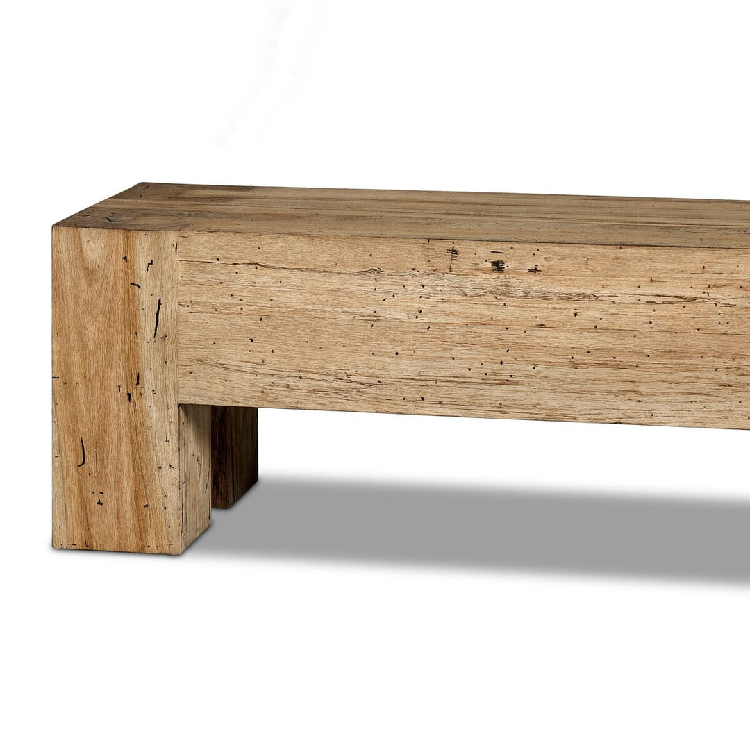 Langley Accent Bench - Rustic Wormwood Oak