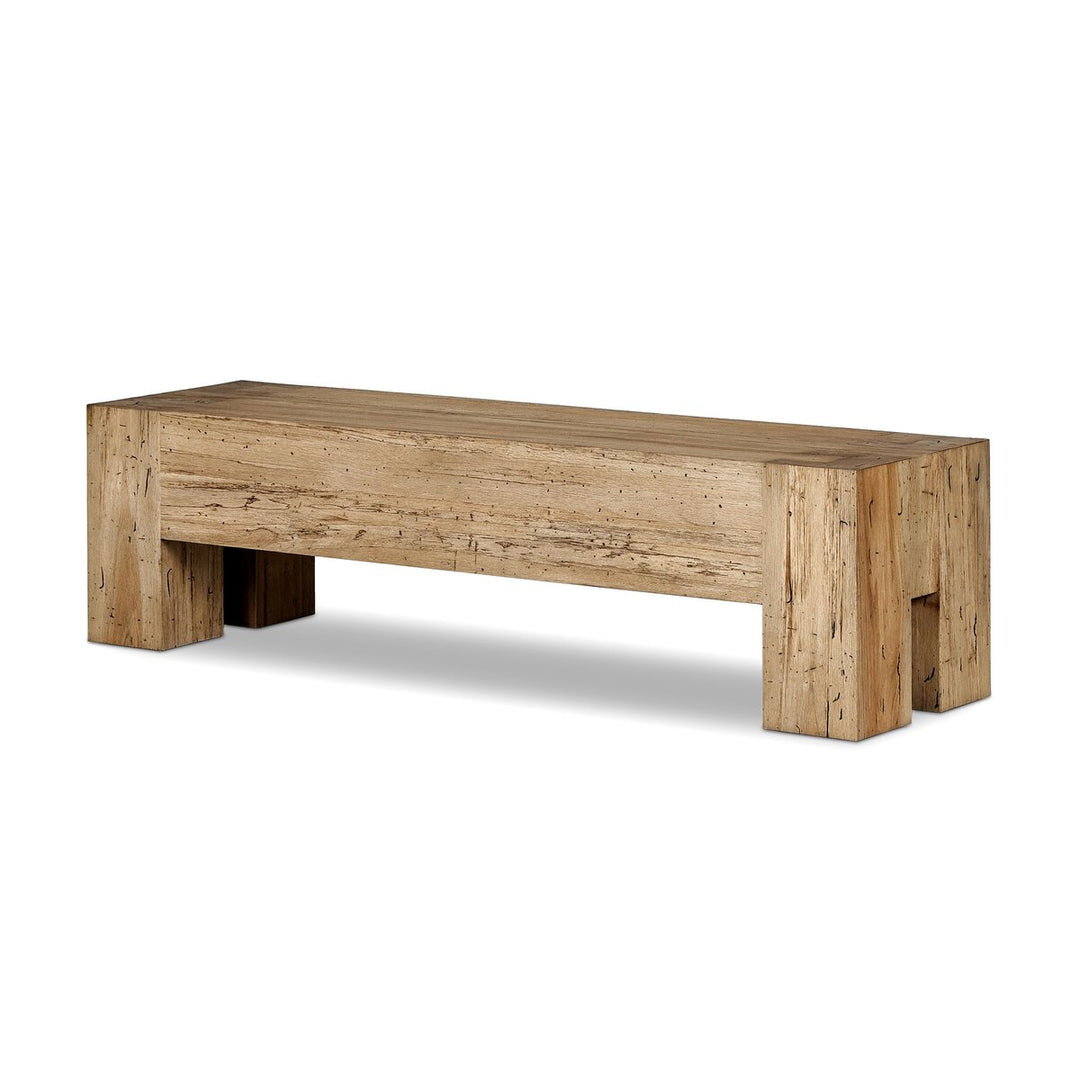 Langley Accent Bench - Rustic Wormwood Oak