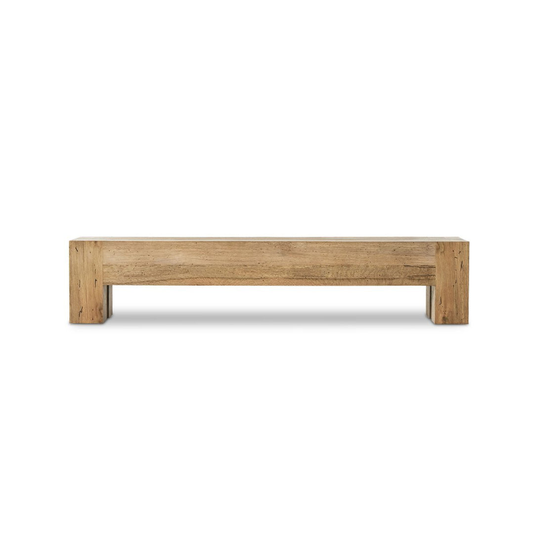 Langley Large Accent Bench - Rustic Wormwood Oak