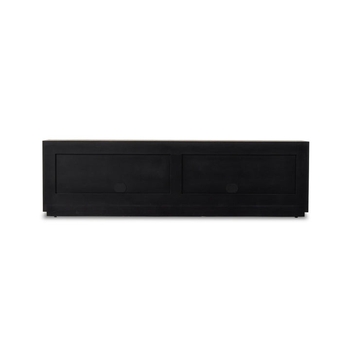 Langley Media Console - Rustic Wormwood Oak