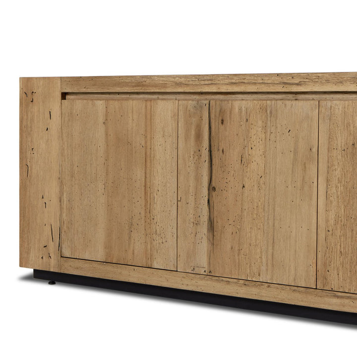 Langley Media Console - Rustic Wormwood Oak