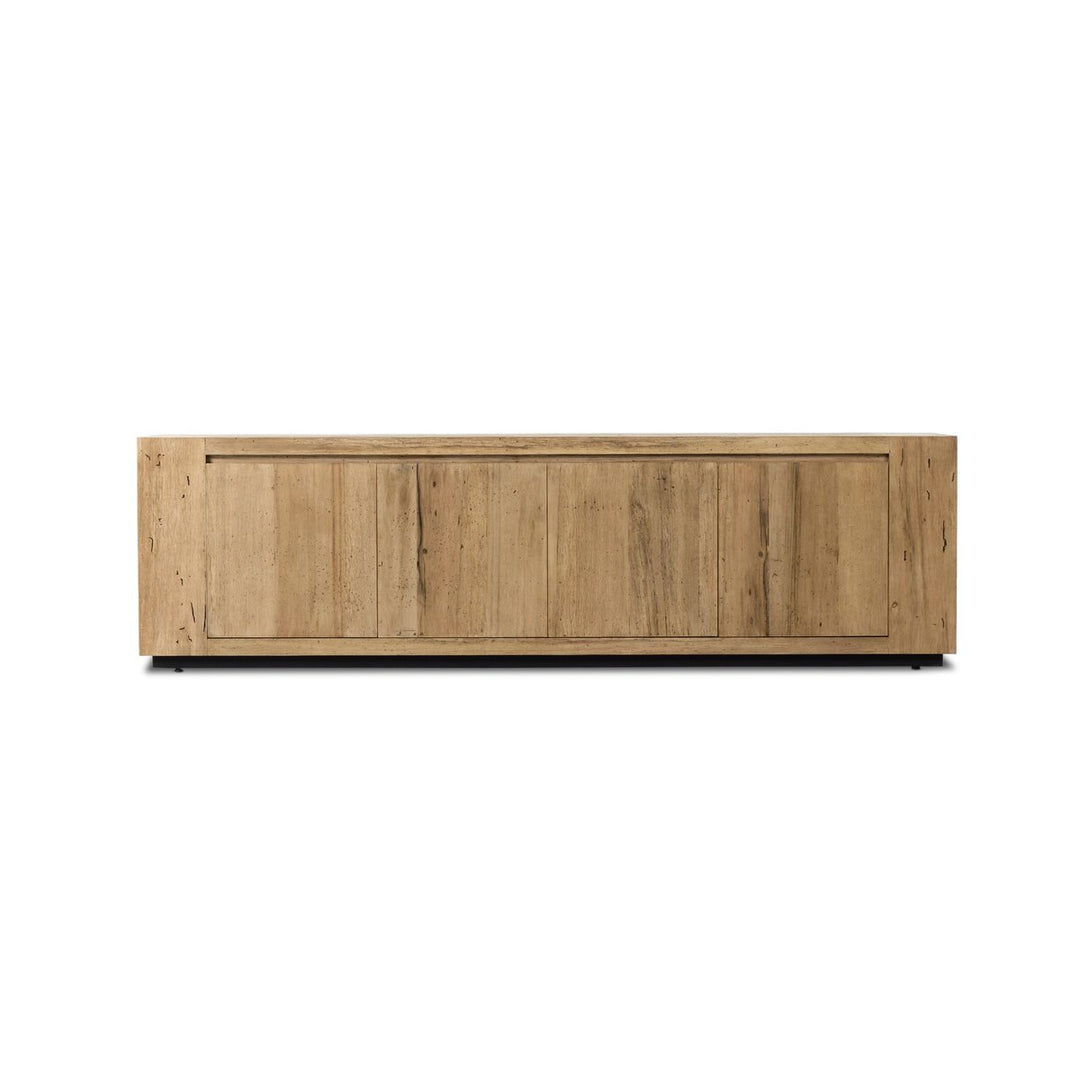 Langley Media Console - Rustic Wormwood Oak