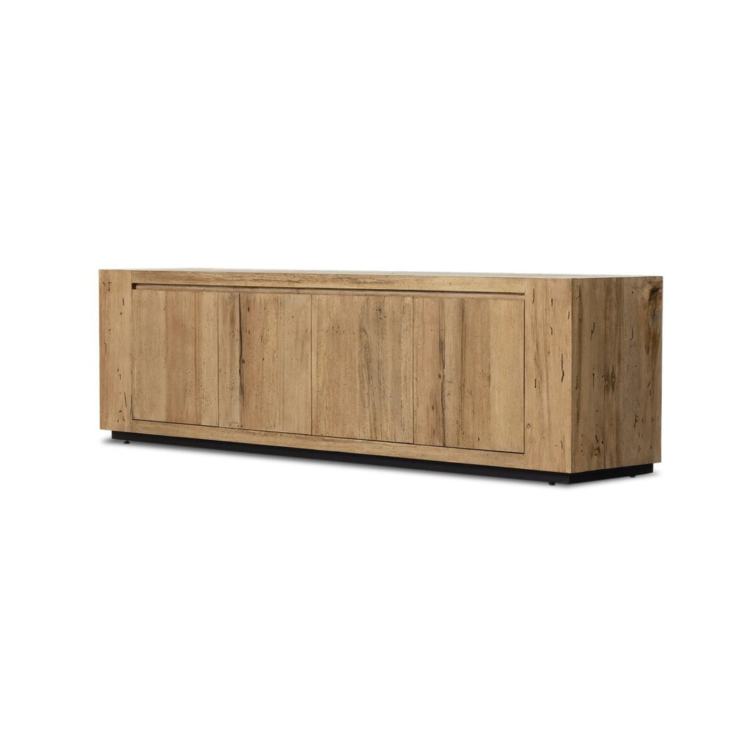 Langley Media Console - Rustic Wormwood Oak