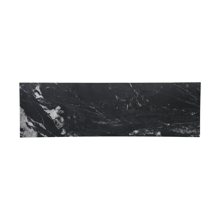 Darrell Large Console Table - Black Marble