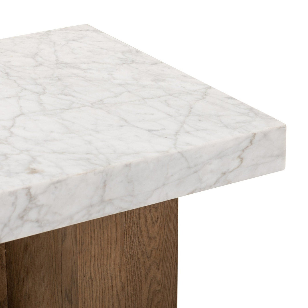 Celeste End Table - White Carrara Marble