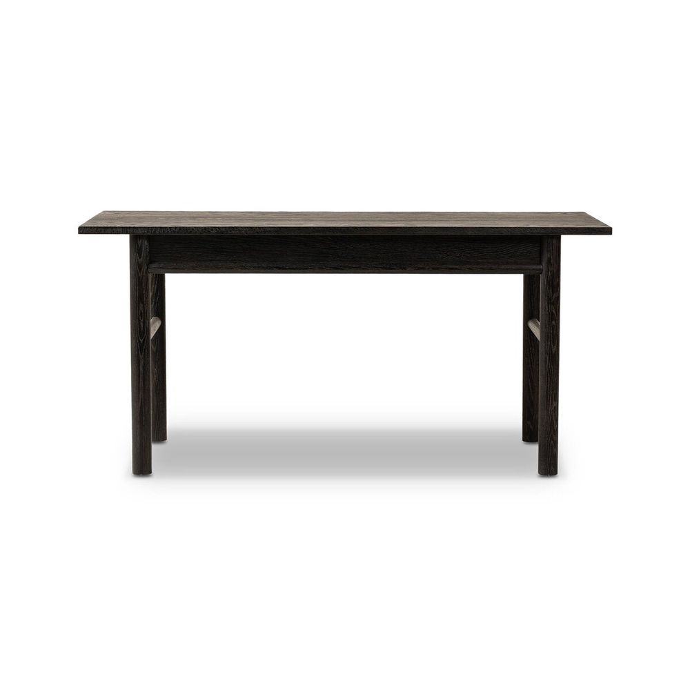 Griffith Desk: Distressed Black - Oxidized Copper - Distressed Black Oak