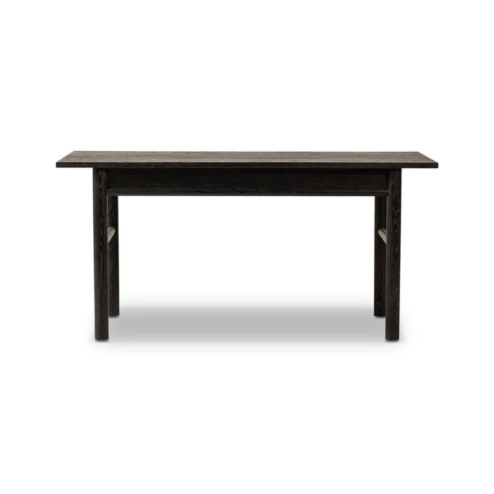 Griffith Desk: Distressed Black - Oxidized Copper - Distressed Black Oak