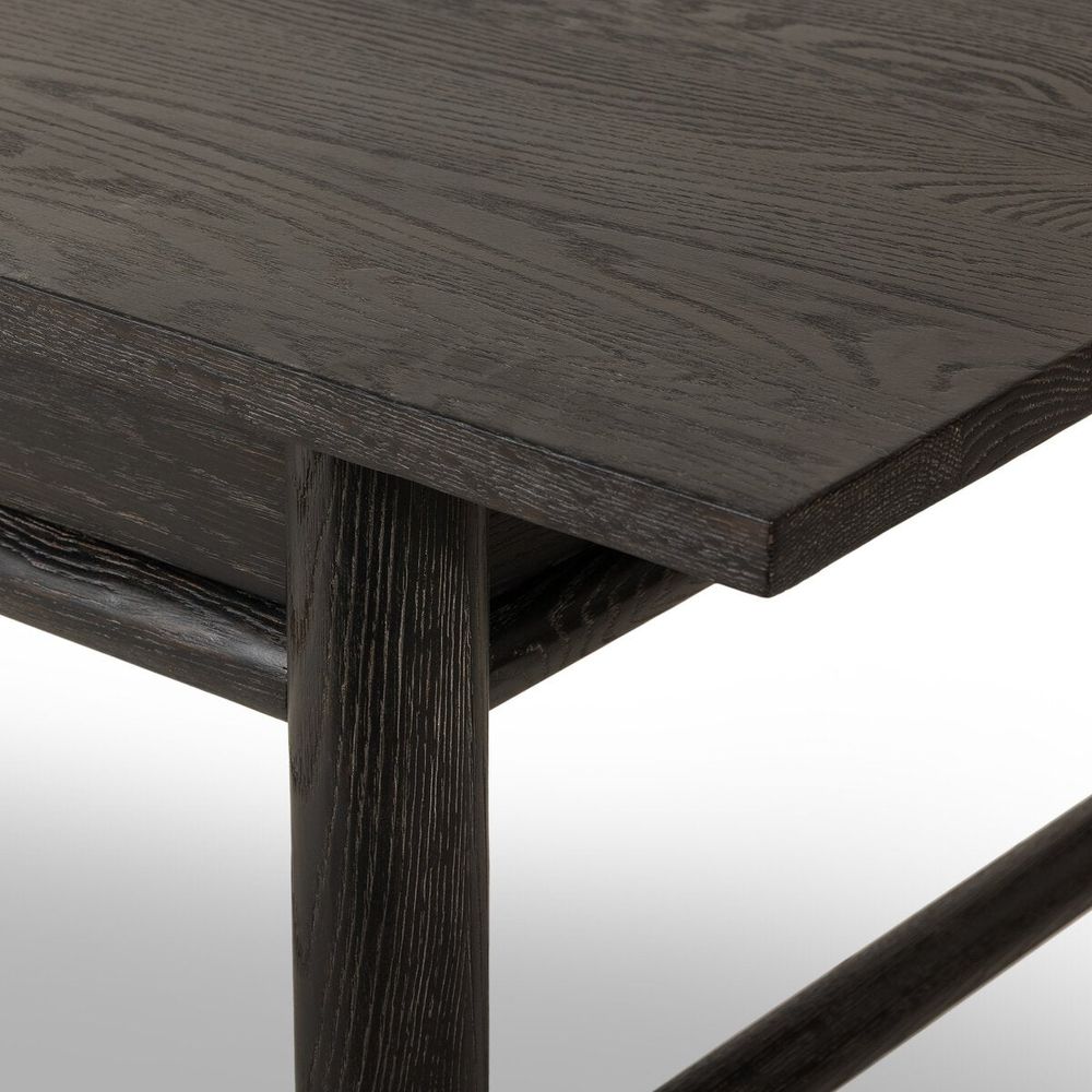 Griffith Desk: Distressed Black - Oxidized Copper - Distressed Black Oak