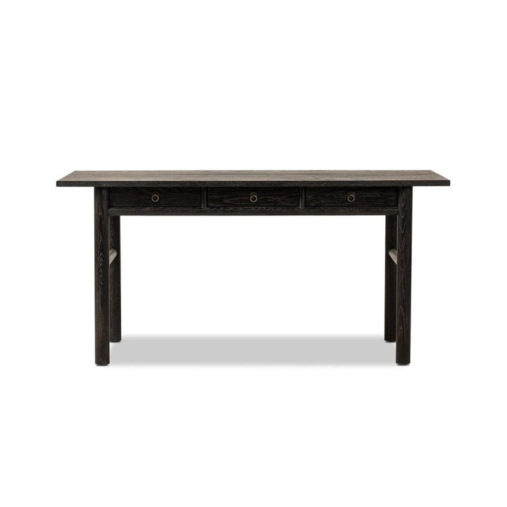 Desks Griffith Desk: Distressed Black - Oxidized Copper - Distressed Black Oak