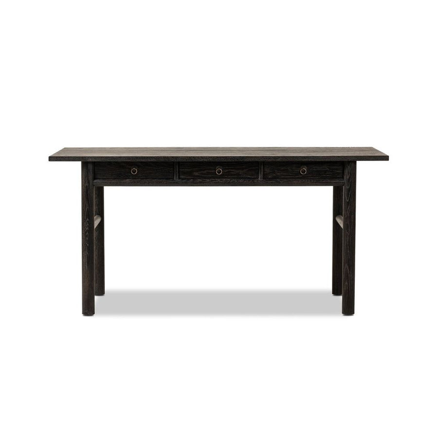 Desks Griffith Desk: Distressed Black - Oxidized Copper - Distressed Black Oak