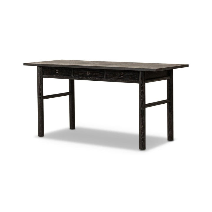 Desks Griffith Desk: Distressed Black - Oxidized Copper - Distressed Black Oak