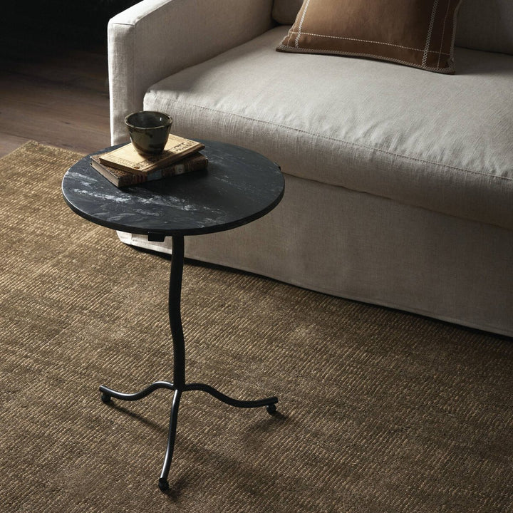 Amelie End Table - Black Marble