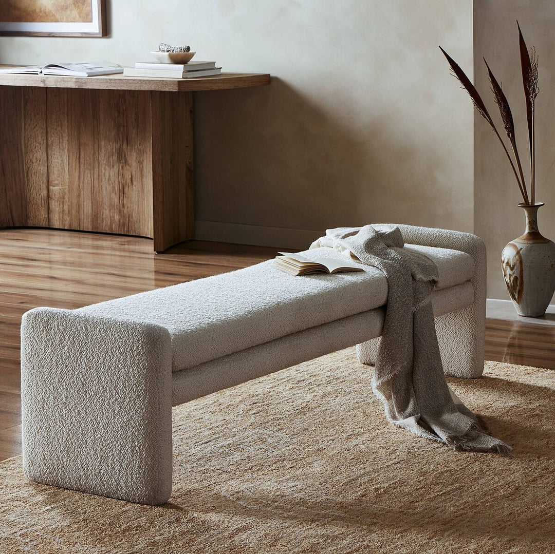 Selena Accent Bench - Durham Cream