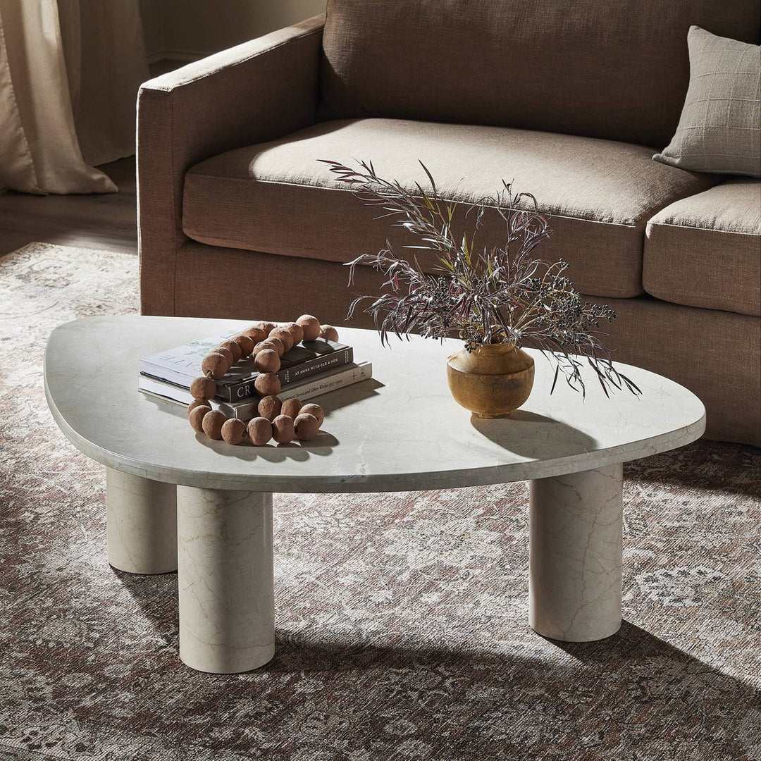 Noah Coffee Table - Cream Marble