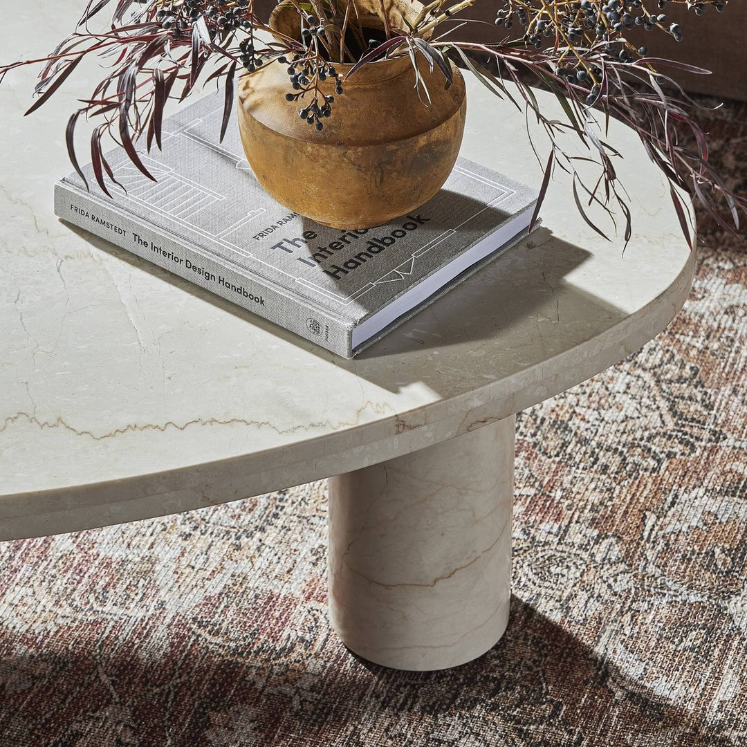 Noah Coffee Table - Cream Marble