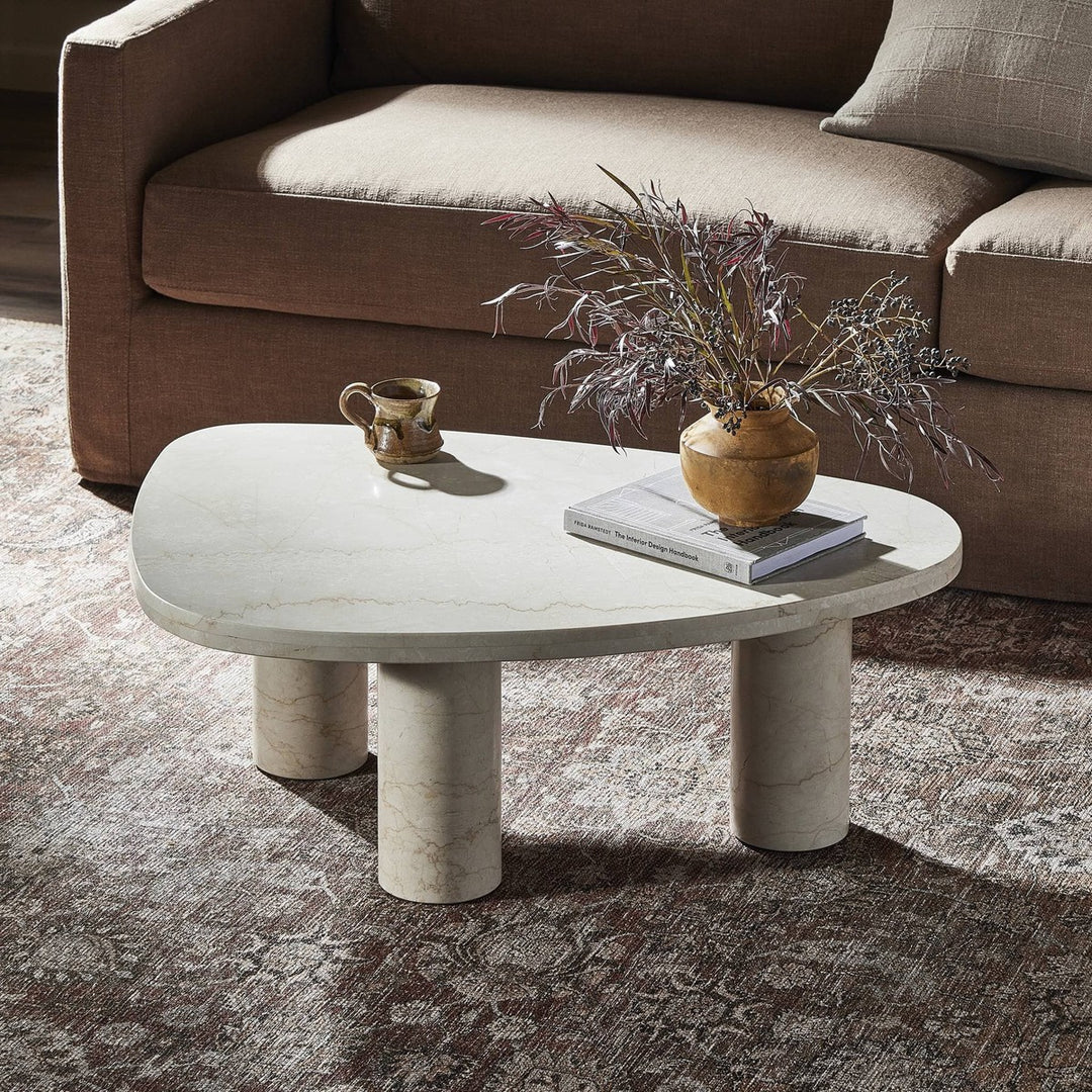 Noah Coffee Table - Cream Marble