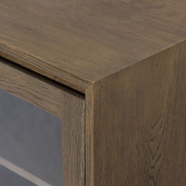 Riccardo Media Unit - Worn Oak
