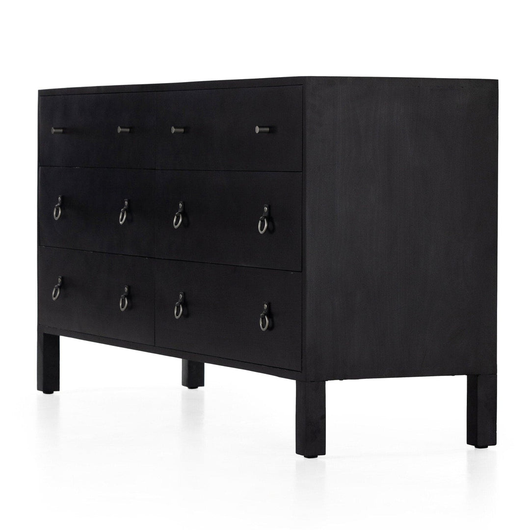 Calloway 6 Drawer Dresser - Black Wash Poplar