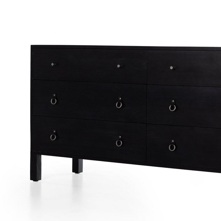 Calloway 6 Drawer Dresser - Black Wash Poplar