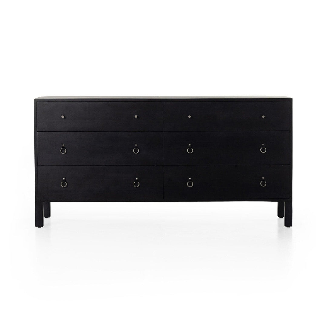 Calloway 6 Drawer Dresser - Black Wash Poplar