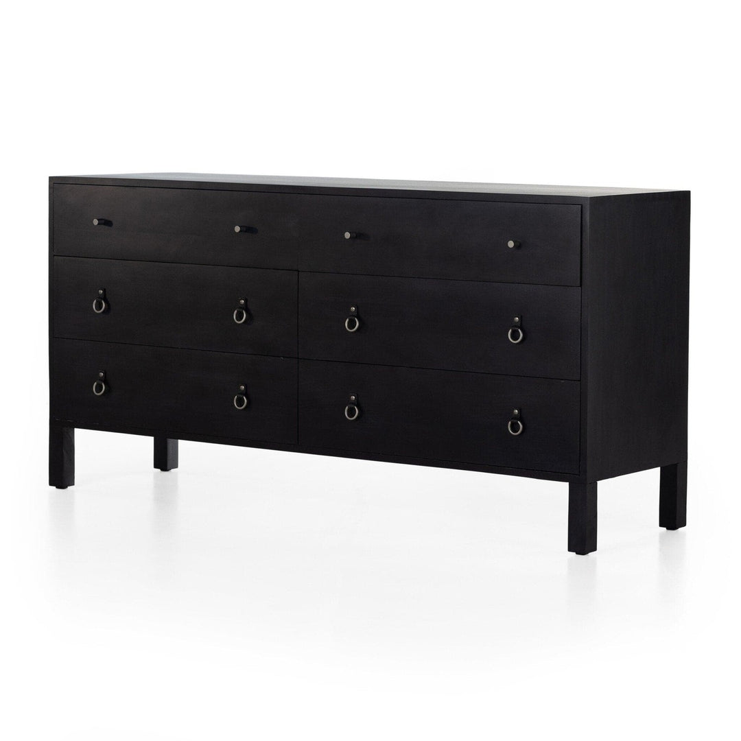 Calloway 6 Drawer Dresser - Black Wash Poplar