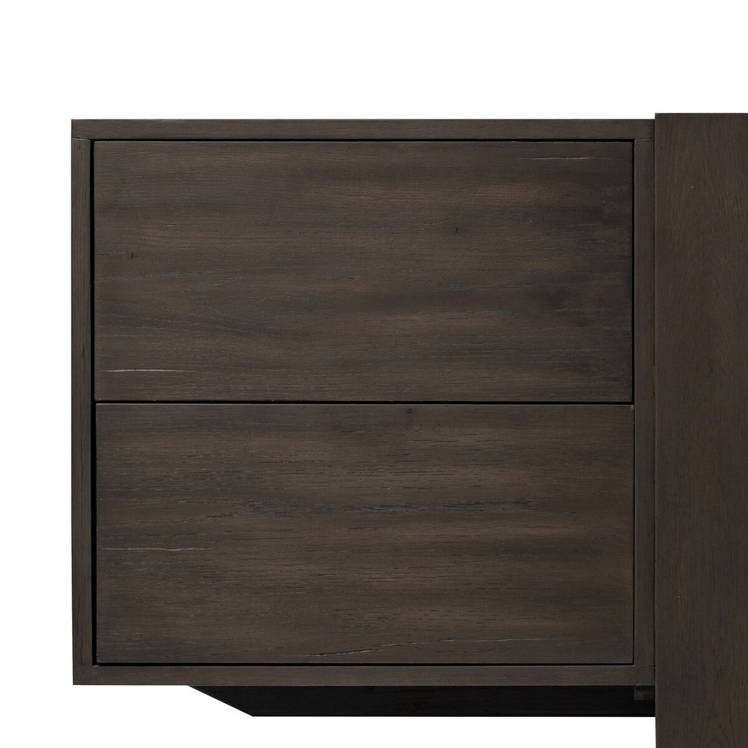 Sawyer Media Console - Smoked Black Veneer