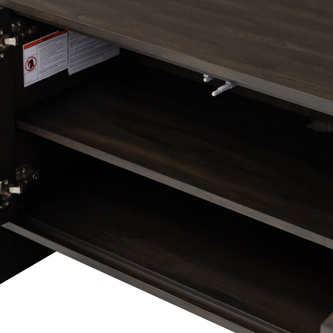 Sawyer Media Console - Smoked Black Veneer