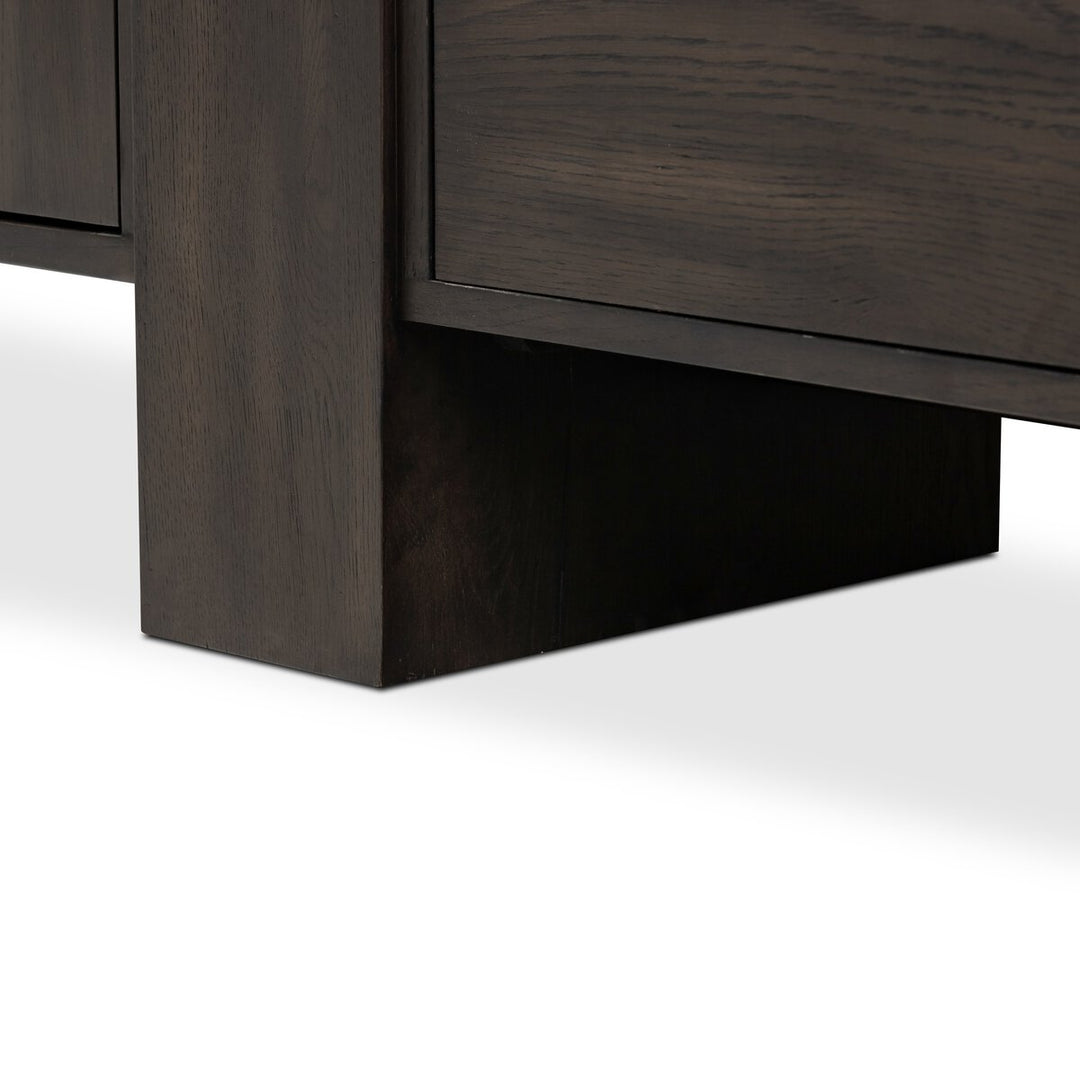 Sawyer Media Console - Smoked Black Veneer