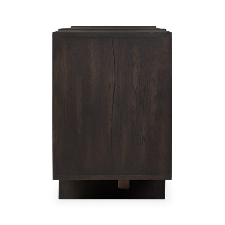 Sawyer Media Console - Smoked Black Veneer